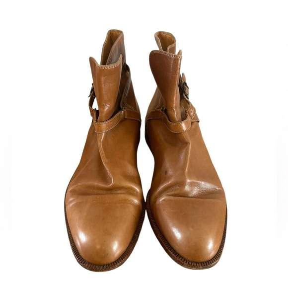 Gucci Men’s Leather Ankle Strap Boots - Picture 2 of 11